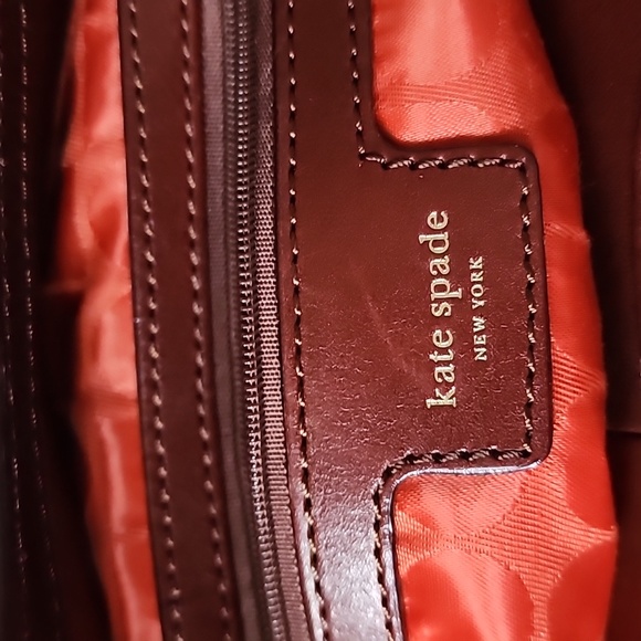 Kate Spade brown leather perforated purse - Picture 9 of 10